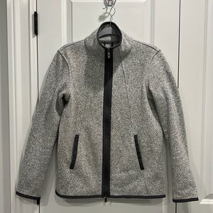 Women’s Lululemon Sweater Jacket Heathered Grey, Size 6
